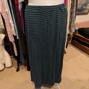 Apropos Striped Teal and Green Women's Skirt - XL